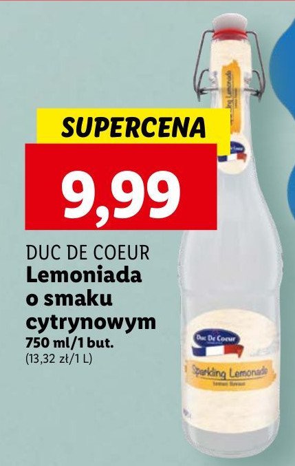 Lemoniada cytrynowa Duc de coeur promocja