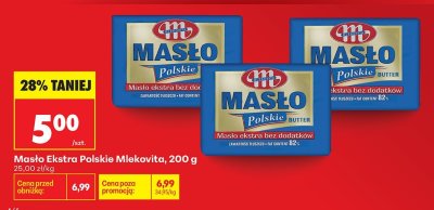 Masło Ekstra Polskie  promocja w Biedronka