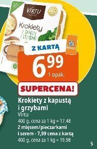 Krokiety z kapustą z grzybami Virtu promocja w Leclerc