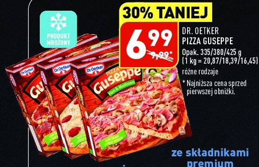 Pizza z salami Dr. oetker guseppe promocja w Aldi