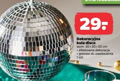 Dekoracyjna kula disco promocja w Netto