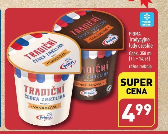 Lody czekoladowe Prima promocja