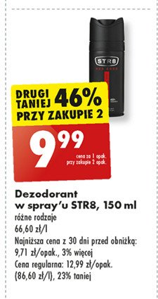 Dezodorant Str8 red code promocja w Biedronka