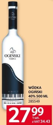 W贸dka Ogi艅ski wedding promocja w Selgros