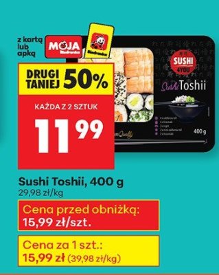 Sushi Toshii promocja w Biedronka