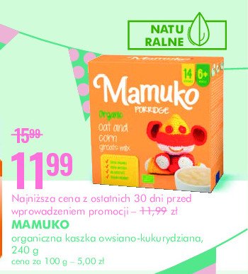 Kaszka owsiana MAMUKO (PODMARKA) promocja