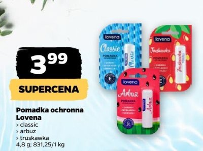 Pomadka ochronna truskawka promocja w Netto