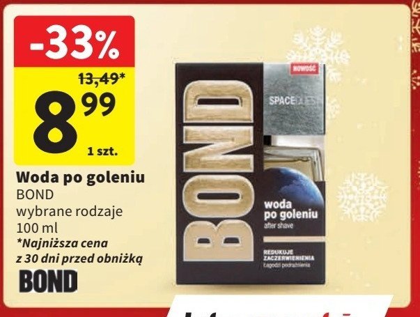 Woda po goleniu Bond spacequest promocja