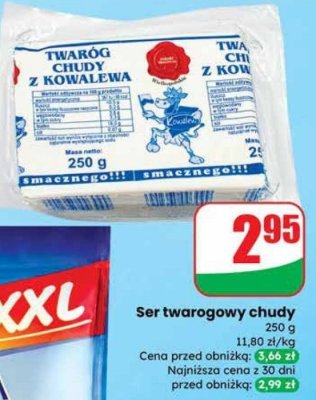 Ser twarogowy chudy promocja w Dino
