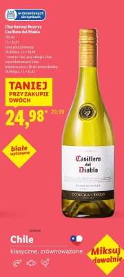 Wino Chardonnay Reserva 750 ml Casillero del Diablo promocja