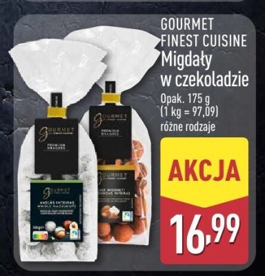 Migdały w czekoladzie Gourmet Finest Cuisine promocja w Aldi