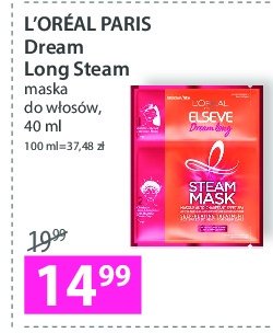 Maska do włosów termiczna steam L'oreal elseve dream long promocja