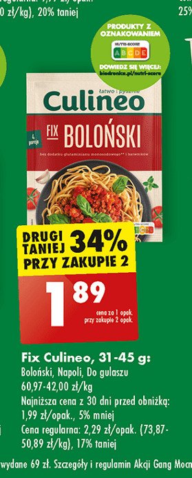Fix do spaghetti napoli Culineo promocja