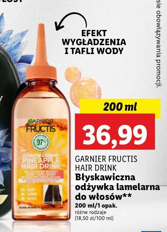 Odżywka pineapple Garnier fructis hair drink promocja