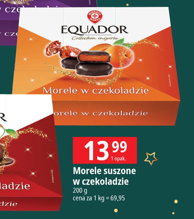 Morele w czekoladzie Wiodąca marka equador promocja