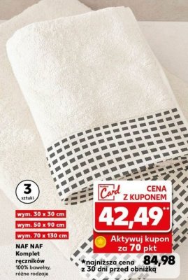 Komplet ręczników NAFNAF promocja