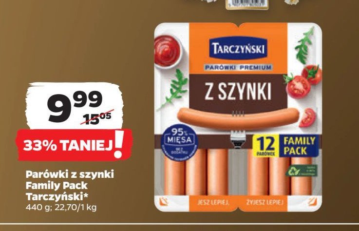 Parówki z szynki Tarczyński promocja w Netto