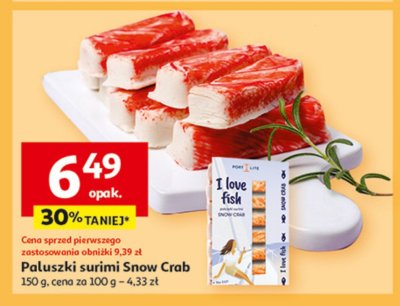 Paluszki surimi o smaku kraba Port lite promocja