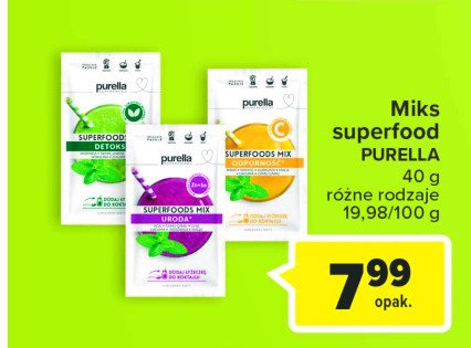 Mieszanka detox Purella superfoods Purella food promocja
