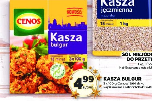 Kasza bulgur Cenos promocja w Stokrotka