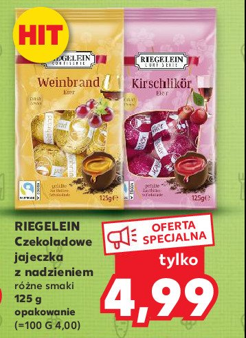 Jajeczka czekoladowe likier wi艣niowy Riegelein promocja