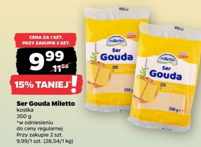 Ser Gouda kostka promocja w Netto