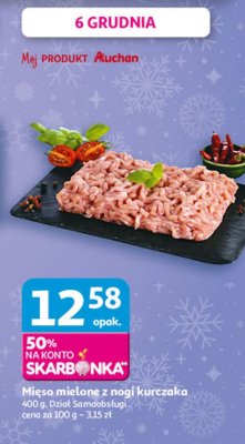 Mięso mielone z nogi kurczaka promocja w Auchan