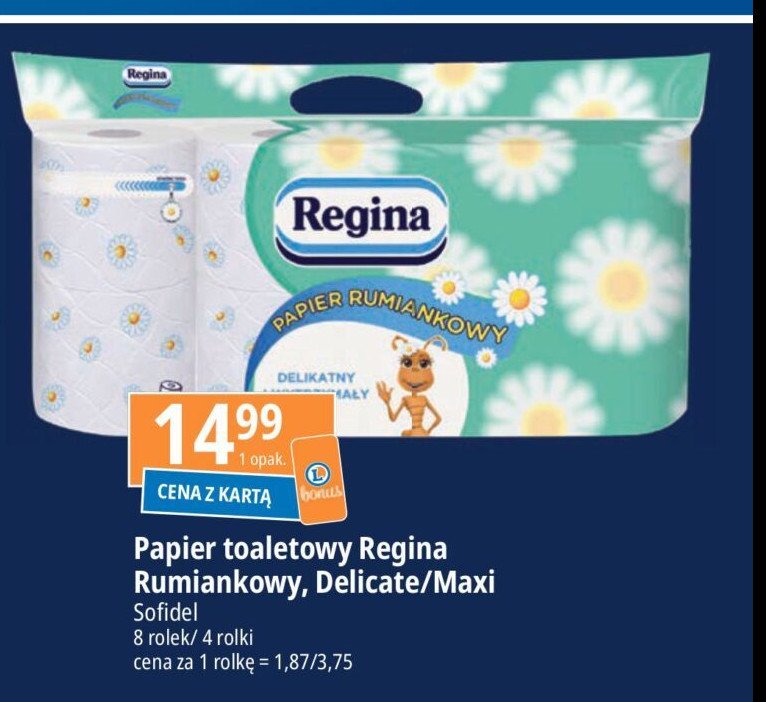 Papier toaletowy Regina delicatis promocja