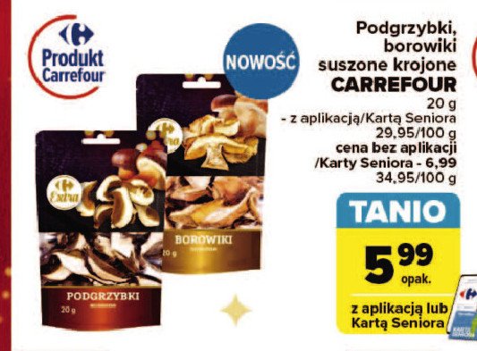 Borowiki krojone Carrefour extra promocja