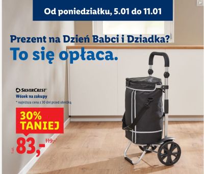 Wózek na zakupy  promocja w Lidl