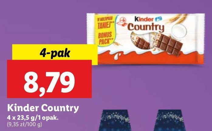 Baton Kinder Country promocja