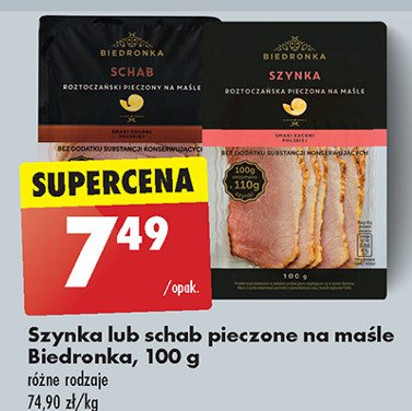 Szynka roztoczańska pieczona na maśle Biedronka promocja