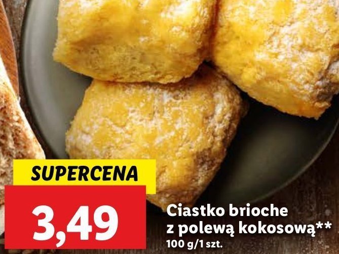 Ciastko brioche z polewą kokosową promocja