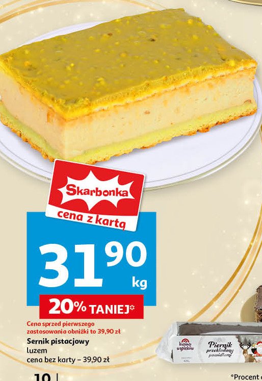 Sernik pistacjowy promocja w Auchan