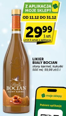 Likier Biały Bocian słony karmel kukułki promocja w ABC