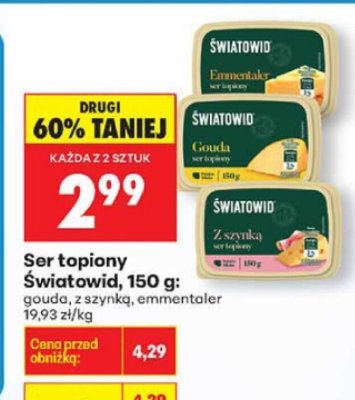 Ser topiony gouda promocja w Biedronka