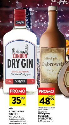 Miód pitny Dwójniak DĄBROWSKI promocja w Intermarche