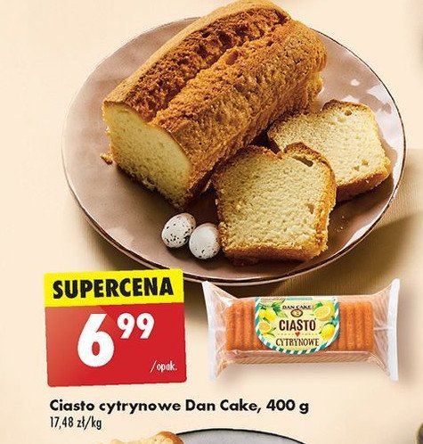 Ciasto cytrynowe Dan cake promocja