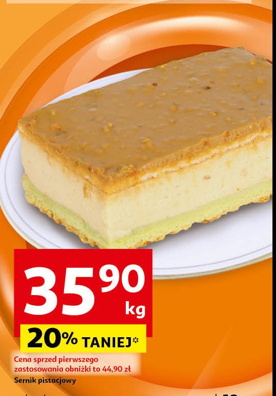 Sernik pistacjowy promocja w Auchan