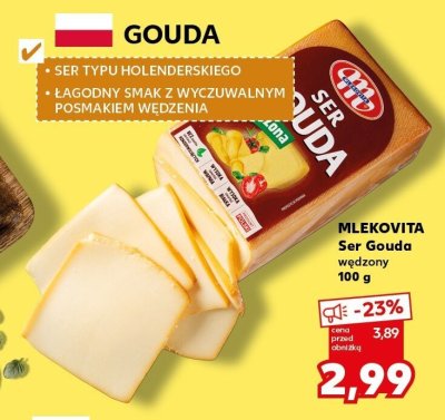 Ser Gouda wędzony promocja w Kaufland