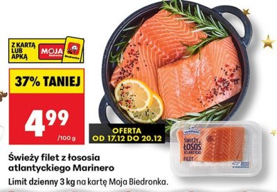Świeży filet z łososia atlantyckiego  promocja w Biedronka