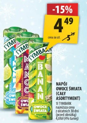 Napój Owoce Świata (cały asortyment) promocja w Arhelan