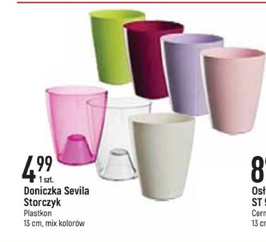 Doniczka sevila storczyk 13 cm Plastkon promocja
