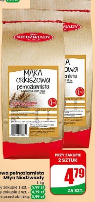 Mąka orkiszowa pełnoziarnista  promocja w Dino