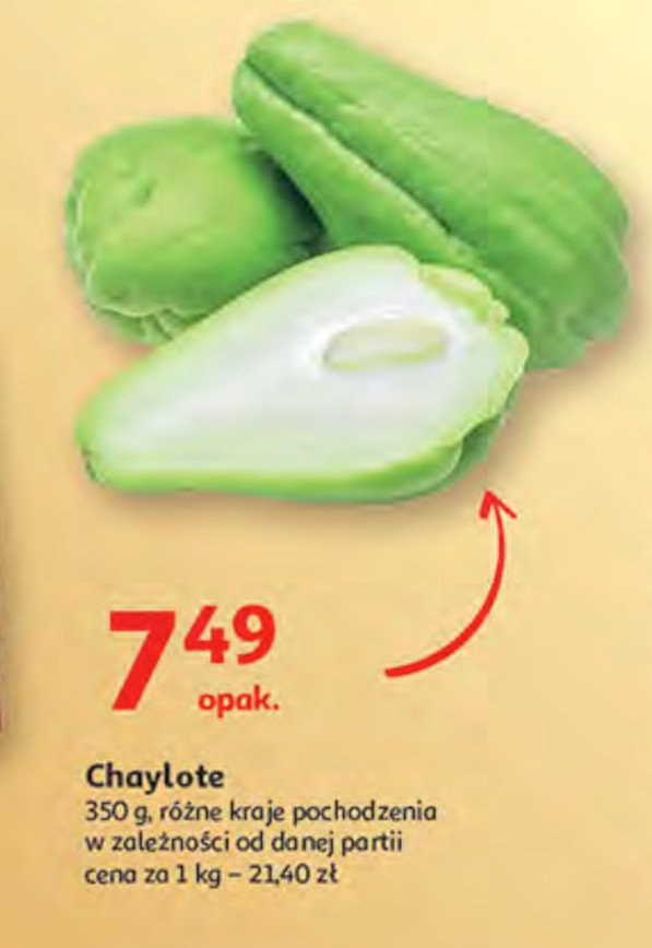 Chayote promocja