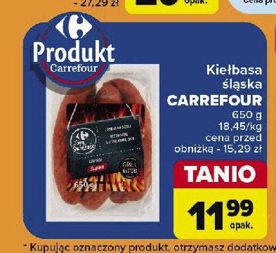 Kiełbasa ślaska Carrefour targ świeżości promocja