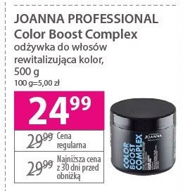 Odżywka do włosów rewitalizująca kolor Joanna professional color boost complex promocja