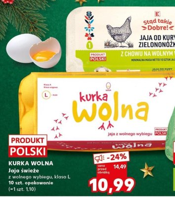 Jaja Stąd takie Dobre! jaja od kury zielononóżki 10 szt. promocja w Kaufland
