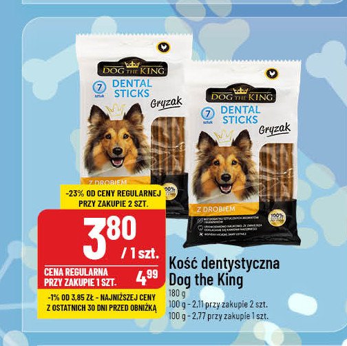 Kość dentystyczna Dog the king promocja