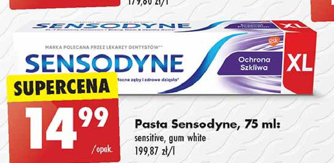 Pasta do z臋bow Sensodyne sensitive promocja